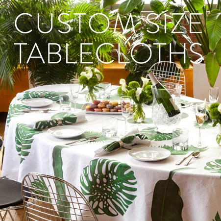 Custom Size Tablecloths Linen Bespoke made to measure