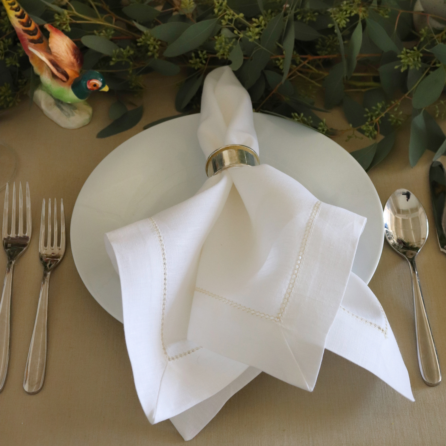 Bolt White Linen Napkin + Reviews