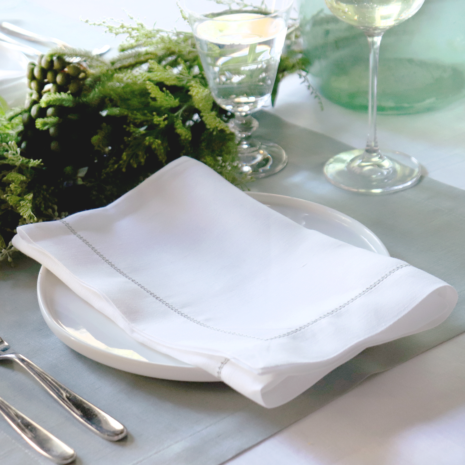 Celadon Green Linen Placemat