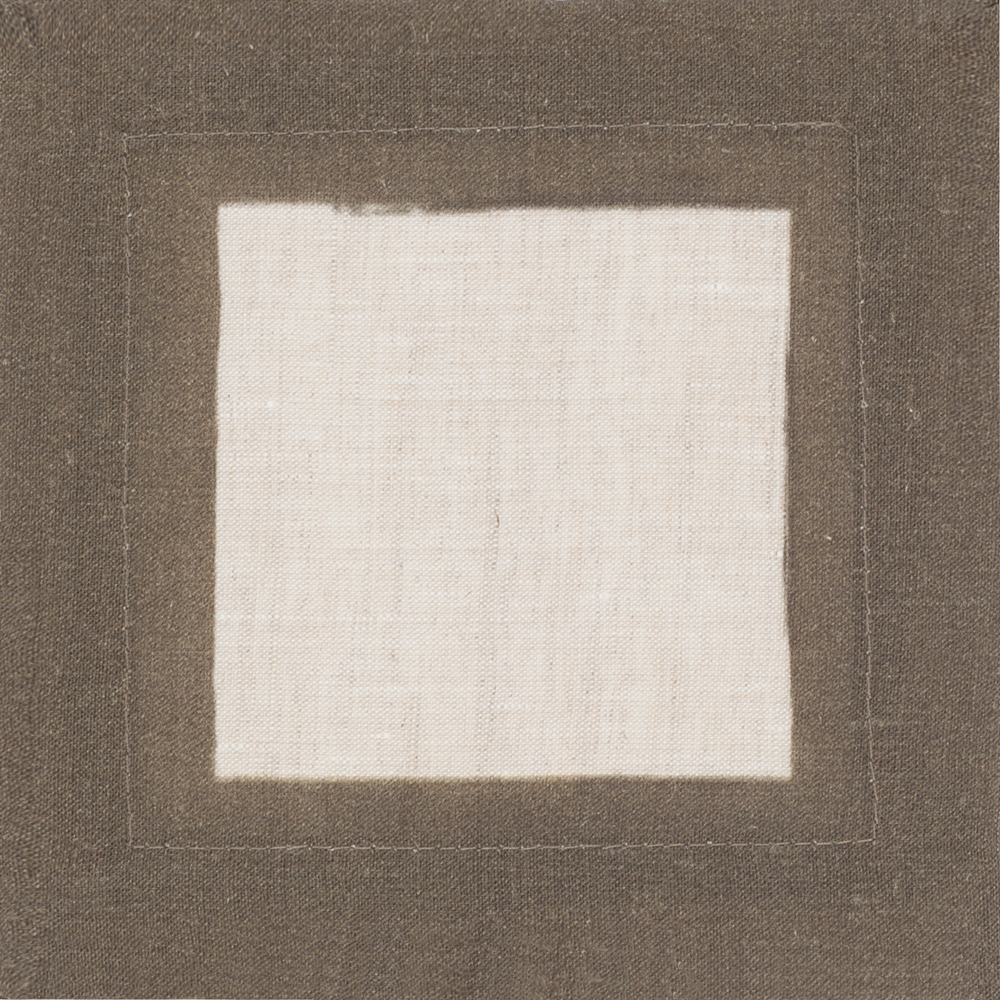 Cinta Moss Border Linen Cocktail Napkin