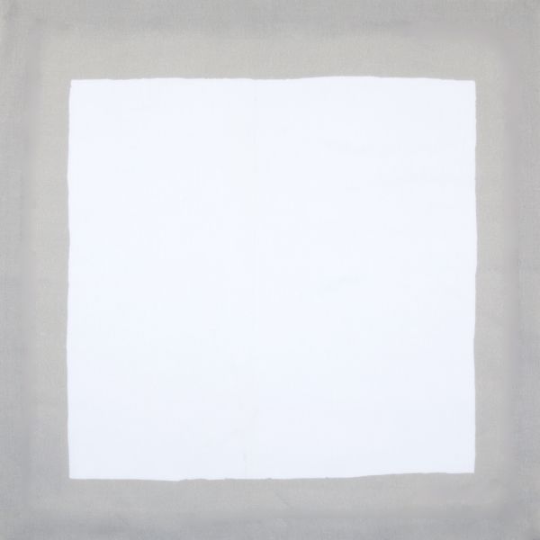 White Linen Napkin Concrete Grey Border Contemporary Modern