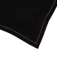 Black Linen Placemat with White Hemstitch