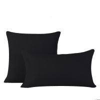 Black Linen Pillow Cover