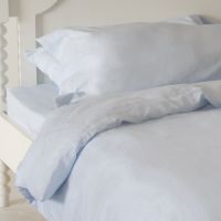 Sky Blue Italian Linen Top Sheet