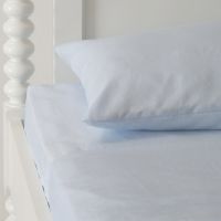 Chambray Pale Blue Italian Linen Top Sheet