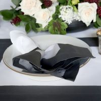 Cinta Charcoal Border Linen Placemat