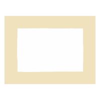 Huddleson white linen placemat gold border