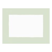 Huddleson white linen placemat with a pastel light green border