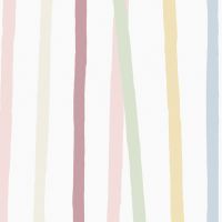 Cinta Pastel Striped Square Linen Tablecloth