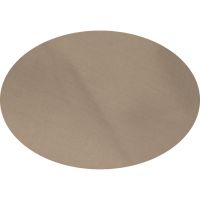 Coffee Brown Oval Linen Tablecloth