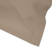 Coffee Brown Linen Napkin with Ivory Contrast Hemstitch
