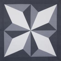 diamond print tile grey cream napkin