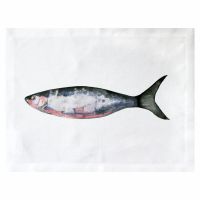 Huddleson Hand-painted Fish Print Italian Linen Placemat