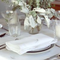Grania Oval Linen Tablecloth
