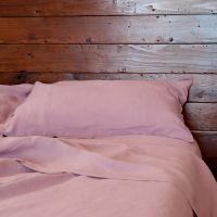 Huddleson Heather lilac linen pillowcases