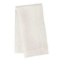 Ivory luxury hemstitched linen napkin