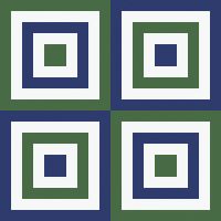 Huddleson Maze Blue Green Geometric Linen Napkin