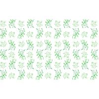 Mistletoe Christmas Linen Tablecloth Rectangular White and Green