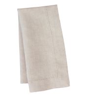 Huddleson hemstitched natural linen napkin
