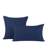 Huddleson navy blue indigo linen pillow cover