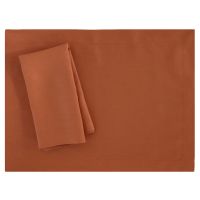 Sienna Orange Terracotta Placemat Linen Fall Thanksgiving