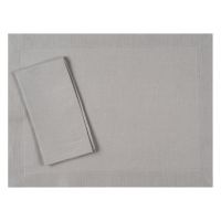 Huddleson Silver grey linen placemat