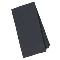 Huddleson slate charcoal grey linen napkin