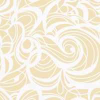 Huddleson gold and white swirl printed Italian linen square tablecloth