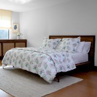 Sweet Pea Duvet Cover floral Print Linen from Huddleson 