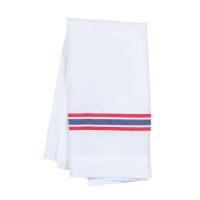 White linen napkin red and blue stripe the bear season 3