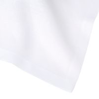 White Italian Linen Square Tablecloth