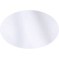 Huddleson white oval linen tablecloth