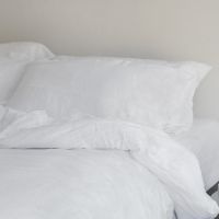 white linen pillow sham pair Huddleson