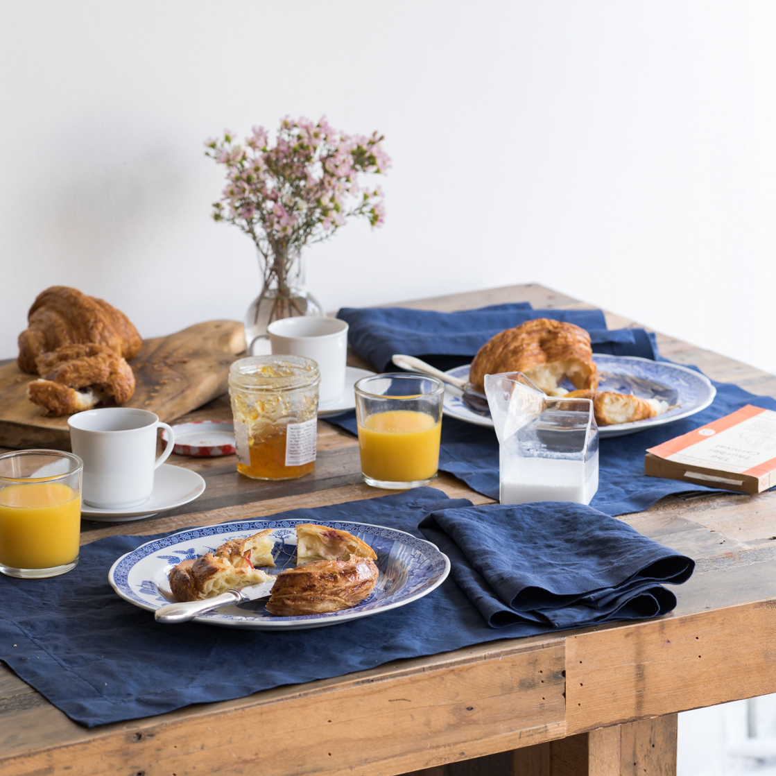 Navy Blue Linen Napkin