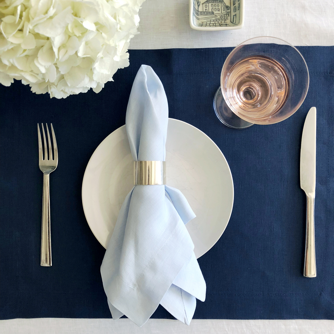 Sky Blue Linen Napkin