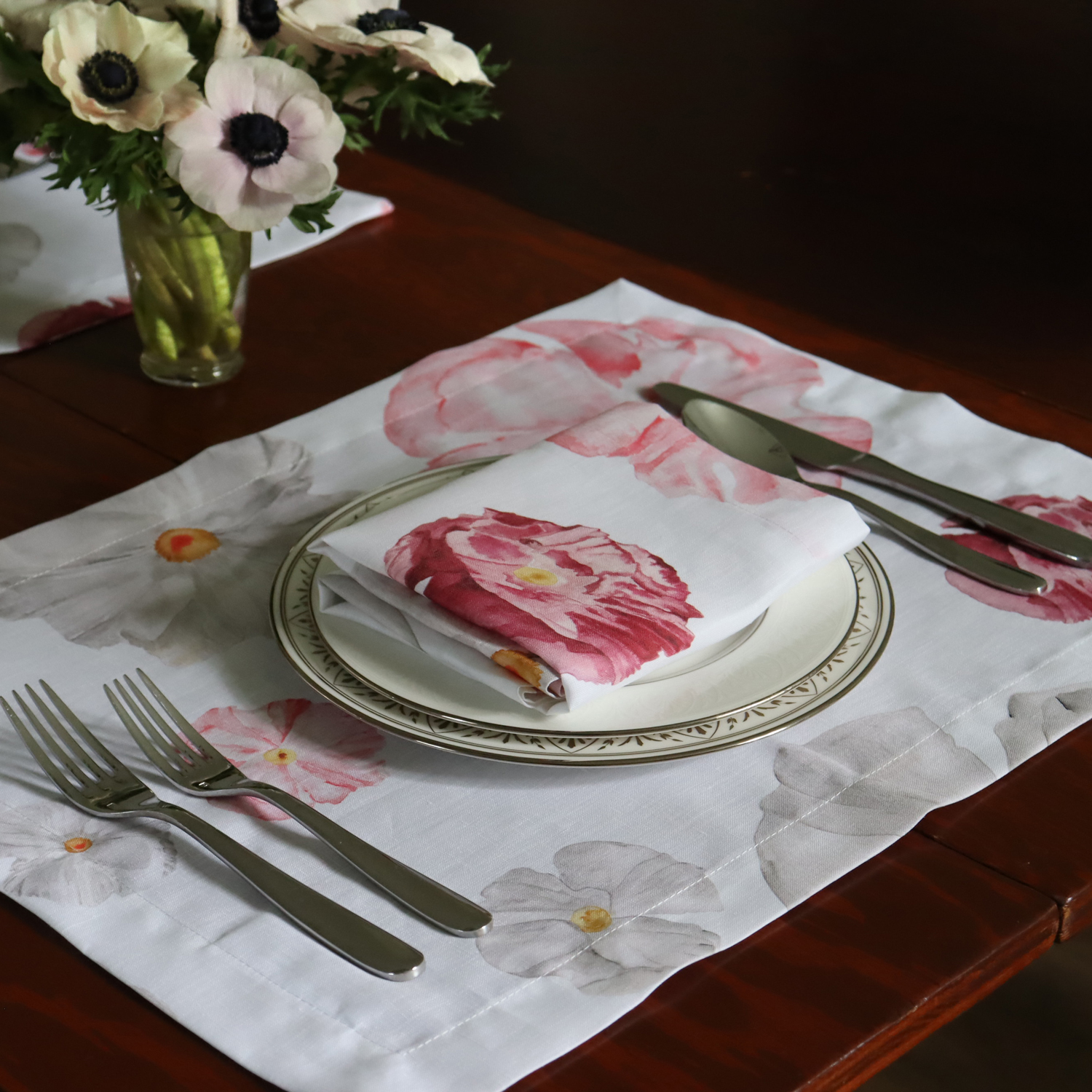 Poppy Linen Placemat