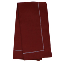 Burgund Hemstitched Napkin -$28