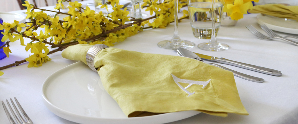 Add A Monogram to Your Linens 