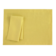 Citron Yellow Linen Placemat -$16