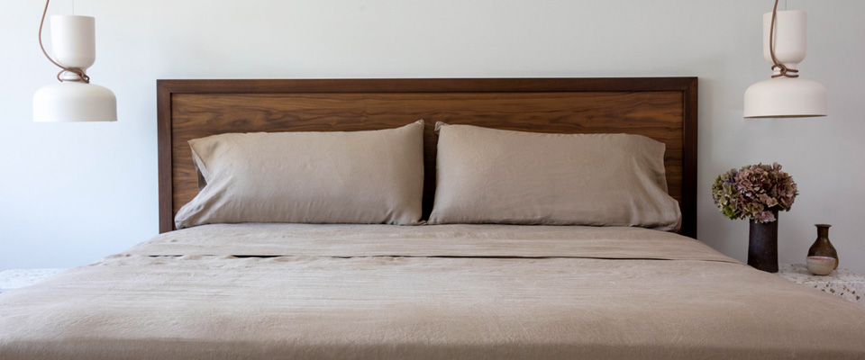 Coffee Brown Linen Sheets