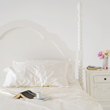 Ivory Hemstitched Cotton Sheets - $360.00