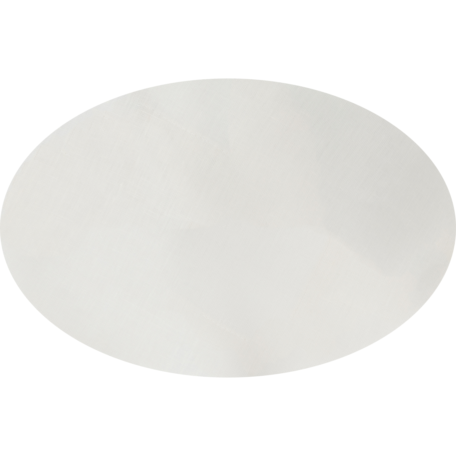 Ivory Oval Linen Tablecloth - $195