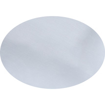 Sky Blue Oval Linen Tablecloth-$195