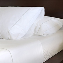 White Hemstitched Percale Sheets-$420