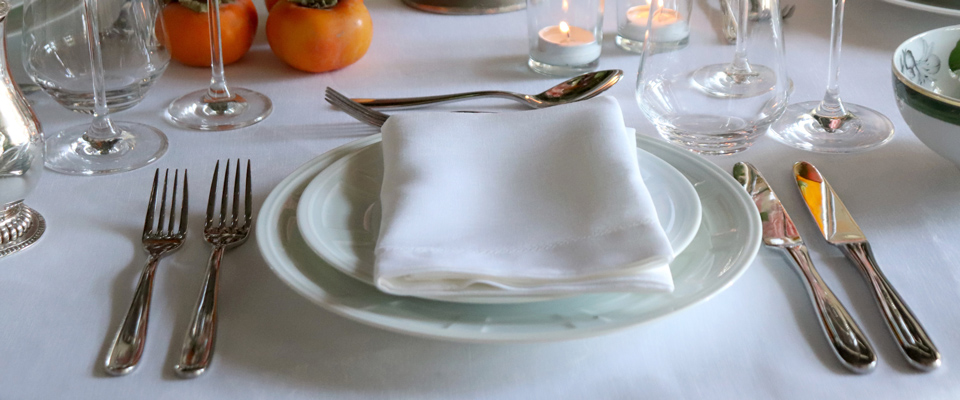 White 100% Fine Italian Linen - Timeless, Classic